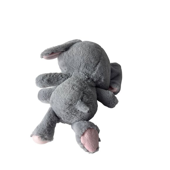 Gray Pink Elephant Plush Toy Stuffed Animal 12 inches Soft - Picture 2 of 2